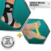 Aircast A60 And MoVeS Ankleciser Resistance Bands Ankle Rehab Bundle
