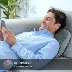 HoMedics Soothing Heated Shiatsu Massage Pillow -Rehabilitation Exercise Equipment HoMedics massaging heated pillow 013