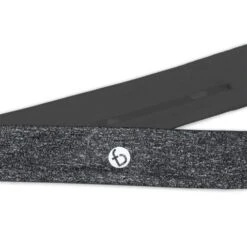 FlipBelt Sports Headband For Men And Women (Heather Grey/Carbon)