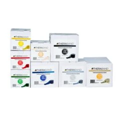 TheraBand Resistive Exercise Band Dispenser Pack 7 TheraBand Resistive Exercise Band Dispenser Pack -Rehabilitation Exercise Equipment THERABAND Latex Resistance Bands roll collection 33