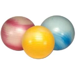 CanDo Deluxe Anti-Burst Exercise Ball Yellow 45cm