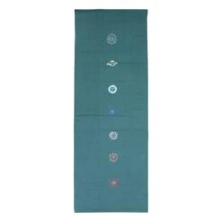 Yoga-Mad Chakra Patterned Cotton Yoga Rug
