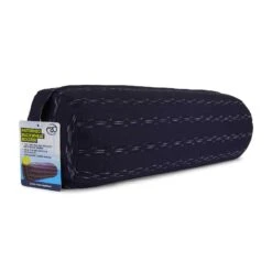 Yoga-Mad Cotton Patterned Buckwheat Blue Yoga Bolster