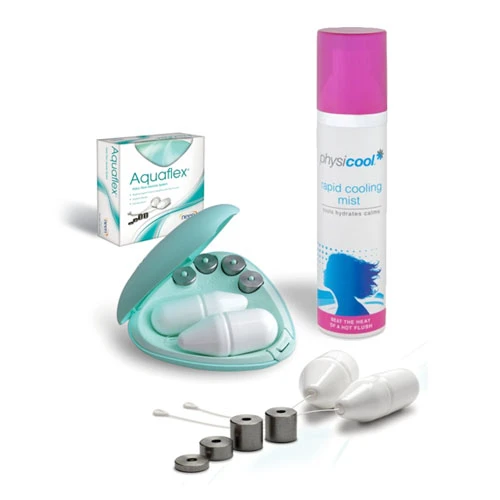 Aquaflex Pelvic Floor Exercise Cones & Physicool Mist Saver Pack 1 Aquaflex Pelvic Floor Exercise Cones & Physicool Mist Saver Pack