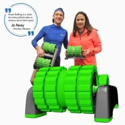 BackBaller Dual-Mounted Foam Roller (Ridged) -Rehabilitation Exercise Equipment backballer foam roller ridged v12