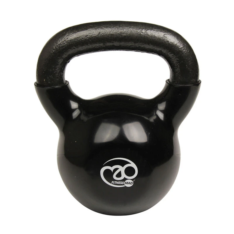 Fitness-Mad Black 16kg Kettlebell 2 Fitness-Mad Black 16kg Kettlebell - Image 2