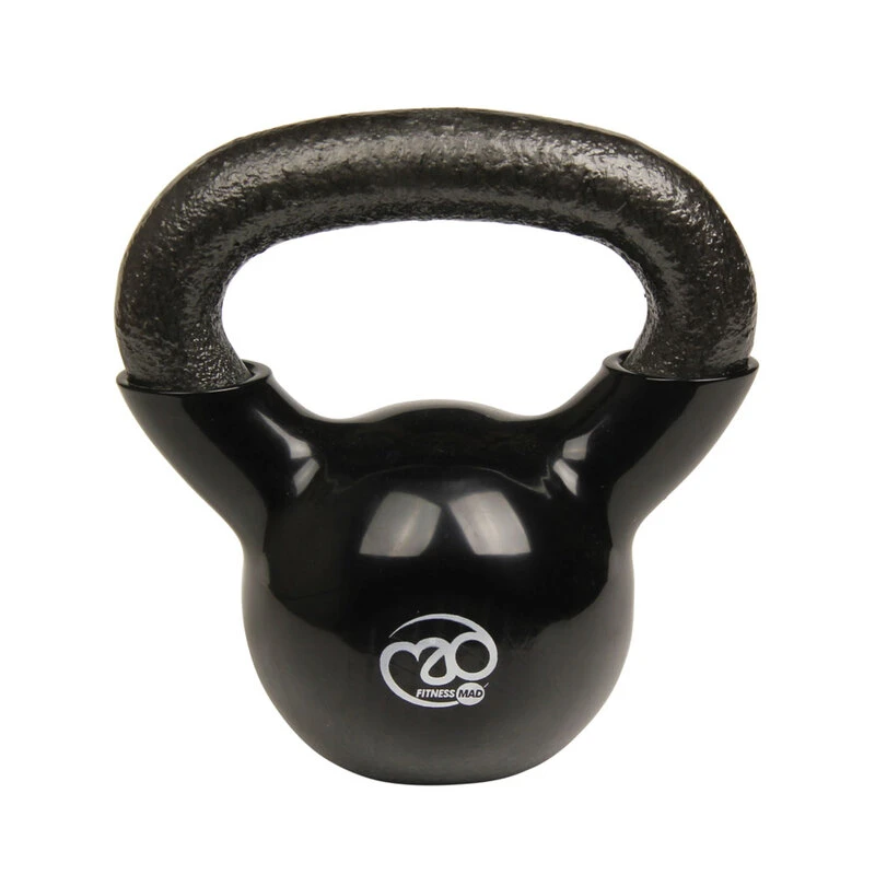 Fitness-Mad Black 4kg Kettlebell 2 Fitness-Mad Black 4kg Kettlebell - Image 2