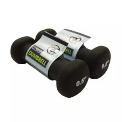 Fitness-Mad Black Neoprene 0.5kg Dumbbells (Pair)