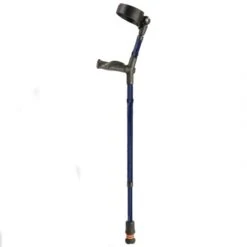 Flexyfoot Comfort Grip Double Adjustable Blue Crutch For The Right Hand