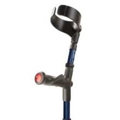 Flexyfoot Comfort Grip Double Adjustable Blue Crutch For The Right Hand -Rehabilitation Exercise Equipment flexyfoot comfort grip double adjustable blue crutch for the right hand second2