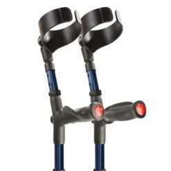 Flexyfoot Comfort Grip Double Adjustable Blue Crutches (Pair) -Rehabilitation Exercise Equipment flexyfoot comfort grip double adjustable blue crutches pair main2