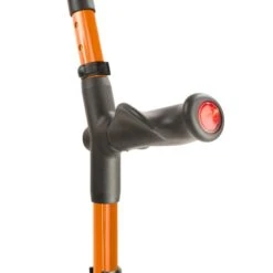 Flexyfoot Comfort Grip Double Adjustable Orange Crutch For The Left Hand -Rehabilitation Exercise Equipment flexyfoot comfort grip double adjustable orange crutch for the left hand main3