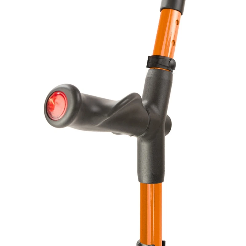 Flexyfoot Comfort Grip Double Adjustable Orange Crutch For The Right Hand 4 Flexyfoot Comfort Grip Double Adjustable Orange Crutch For The Right Hand - Image 4
