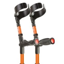 Flexyfoot Comfort Grip Double Adjustable Orange Crutches (Pair) 5 Flexyfoot Comfort Grip Double Adjustable Orange Crutches (Pair) -Rehabilitation Exercise Equipment flexyfoot comfort grip double adjustable orange crutches pair one main2