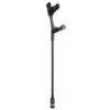Flexyfoot Comfort Grip Open Cuff Black Crutch For The Left Hand