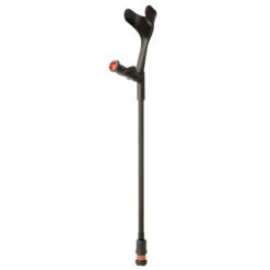 Flexyfoot Comfort Grip Open Cuff Black Crutch For The Right Hand