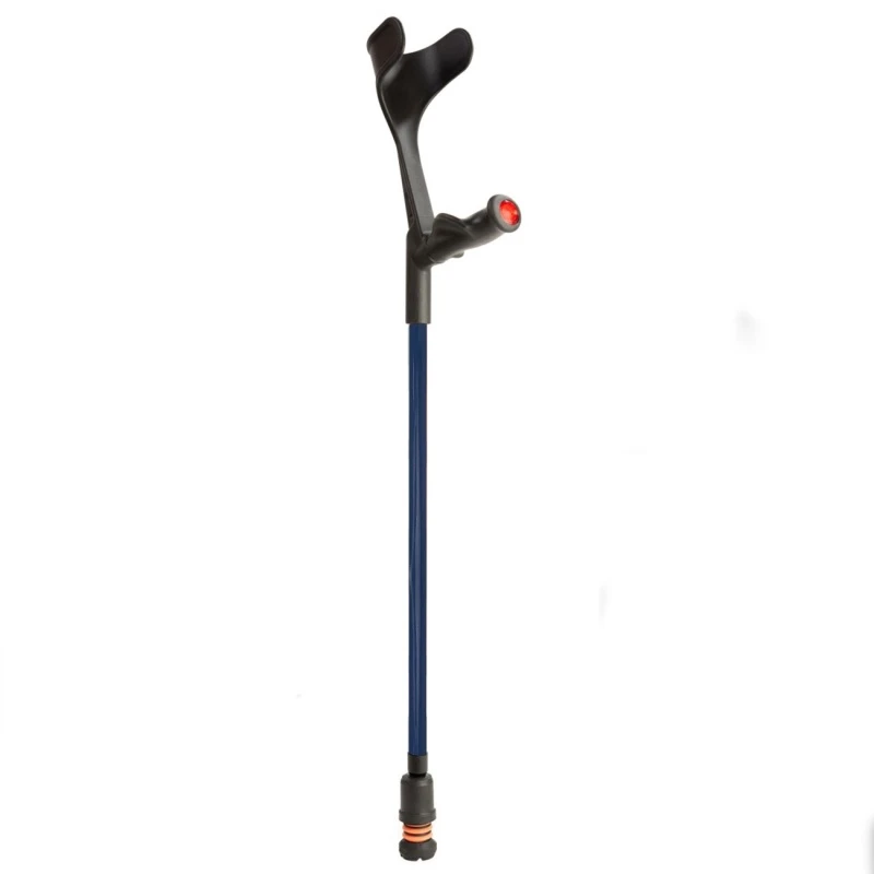 Flexyfoot Comfort Grip Open Cuff Blue Crutch For The Left Hand 1 Flexyfoot Comfort Grip Open Cuff Blue Crutch For The Left Hand