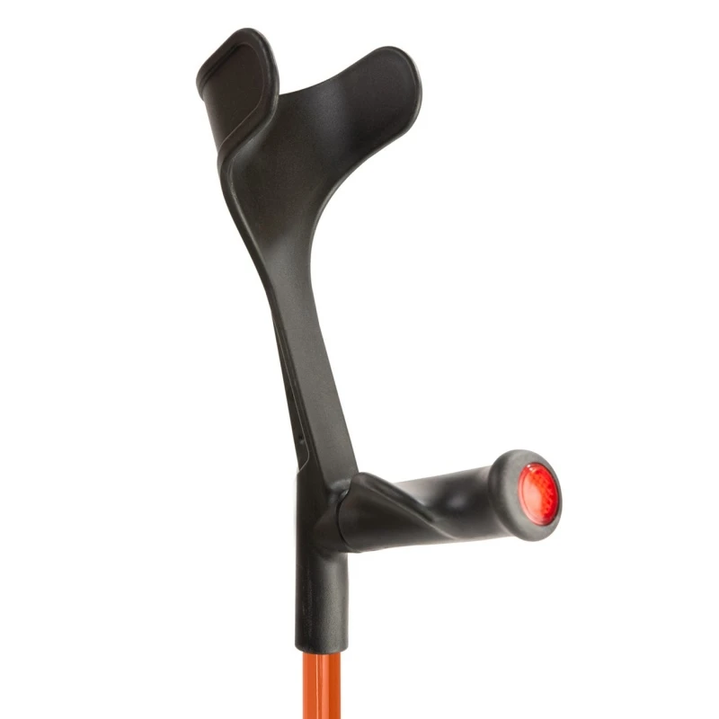 Flexyfoot Comfort Grip Open Cuff Orange Crutch For The Left Hand 2 Flexyfoot Comfort Grip Open Cuff Orange Crutch For The Left Hand - Image 2