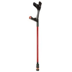 Flexyfoot Comfort Grip Open Cuff Red Crutch For The Right Hand