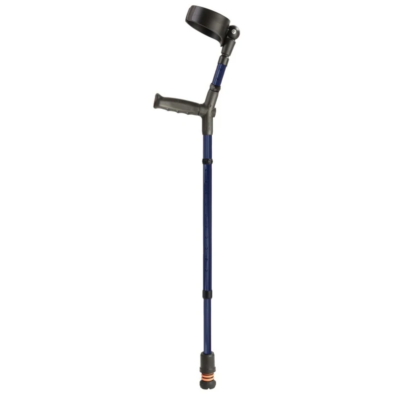 Flexyfoot Standard Soft Grip Handle Closed Cuff Blue Crutch 2 Flexyfoot Standard Soft Grip Handle Closed Cuff Blue Crutch - Image 2