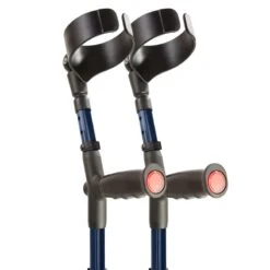 Flexyfoot Standard Soft Grip Handle Closed Cuff Blue Crutches (Pair) 6 Flexyfoot Standard Soft Grip Handle Closed Cuff Blue Crutches (Pair) -Rehabilitation Exercise Equipment flexyfoot standard soft grip handle closed cuff blue crutches pair main2
