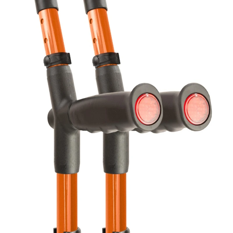 Flexyfoot Standard Soft Grip Handle Closed Cuff Orange Crutches (Pair) 4 Flexyfoot Standard Soft Grip Handle Closed Cuff Orange Crutches (Pair) - Image 4