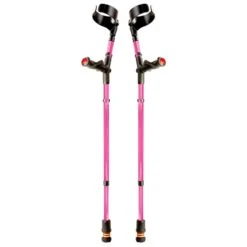 Flexyfoot Anatomic Comfort-Grip Double-Adjustable Crutches (Pair)