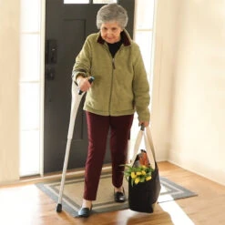 M+D Adjustable Forearm Crutch Cane Alternative (White) -Rehabilitation Exercise Equipment mobility designed left single crutch white122