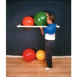 Wall-Mounted PVC Exercise And Therapy Ball Rack